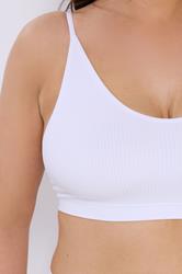 YOURSET 2 PACK Plus Size Black & White Seamless Padded Bralettes | Yours Clothing 7
