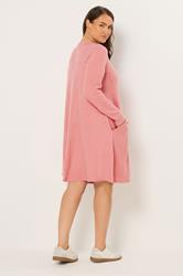 YOURS Plus Size Orange Drape Pocket Dress | Yours Clothing 2