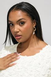 YOURS LONDON Plus Size White Textured Abstract Blouse | Yours Clothing 4