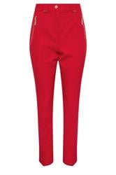 STAR Red Tailored Straight Leg Trousers
