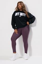 YOURS Plus Size Purple High Waisted Leggings | Yours Clothing 1