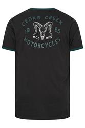 KAM Big & Tall Black 'Cedar Creek' Reverse T-Shirt | BadRhino 5