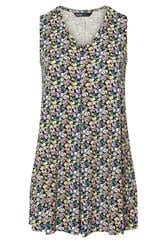 YOURS Plus Size Black & Pink Floral Pleat Front Vest Top | Yours Clothing 5