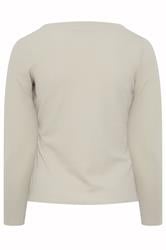 LIMITED COLLECTION Plus Size Beige Ribbed Button Cardigan | Yours Clothing 6