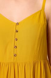 YOURS Plus Size Yellow Strappy Midi Sundress | Yours Clothing 5