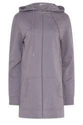 LTS Tall Women's Lilac Purple Cotton Longline Zip Hoodie | Long Tall Sally 5