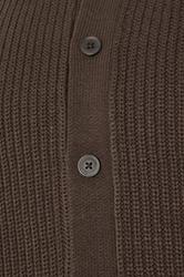 BadRhino Big & Tall Brown Long Sleeve Knitted Shirt | BadRhino 3