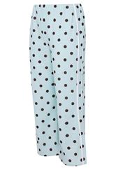 LIMITED COLLECTION Curve Blue Polka Dot Side Stripe Trousers