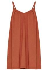 YOURS Curve Orange Crinkle Cami Vest Top