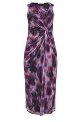 YOURS LONDON Curve Purple Abstract Twist Maxi Dress