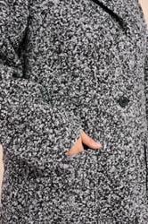 EVANS Plus Size Grey Boucle Formal Coat | Evans 4
