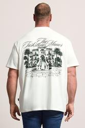 BadRhino Big & Tall White 'The Tuskstone Manor' Graphic T-Shirt | BadRhino  2