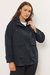 YOURS Plus Size Navy Blue Raglan Lightweight Jacket | Yours Clothing 3