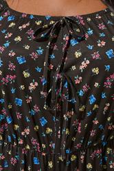 LIMITED COLLECTION Plus Size Black Ditsy Floral Playsuit | Yours Clothing 4
