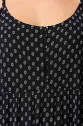 YOURS Plus Size Black Tiered Maxi Dress | Yours Clothing 4