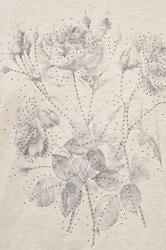 YOURS Plus Size Natural Brown Floral Embellished T-Shirt | Yours Clothing 4