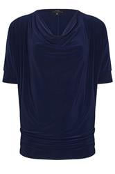STAR Navy Blue Neck Top