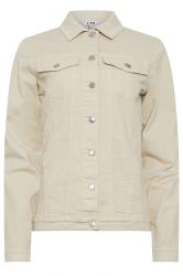 LTS Tall Womens Cream Denim Jacket | Long Tall Sally 5