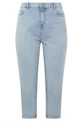 YOURS Plus Size Blue Boyfriend Jeans | Yours Clothing 5