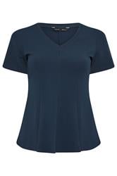 LIMITED COLLECTION Curve Navy Blue Corset Top