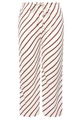 YOURS Plus Size  Natural Brown Stripe Wide Leg Trousers | Yours Clothing 5