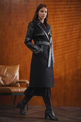 STAR Black Faux Leather Trim Coat | StarByJM 6