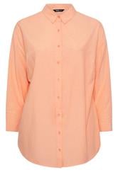 YOURS Curve Orange Linen Shirt