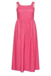 LIMITED COLLECTION Curve Pink Gingham Maxi Dress