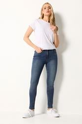 LTS Tall Women's 2 PACK Mid Blue & Black Skinny Jeans | Long Tall Sally 1