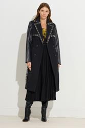 STAR Black Faux Leather Trim Coat | StarByJM 2