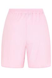 YOURS Plus Size Pink Crinkle Jersey Shorts | Yours Clothing 6
