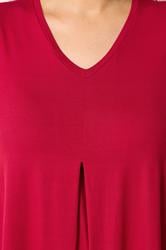 YOURS Plus Size Red Pleat Front Vest Top | Yours Clothing 4