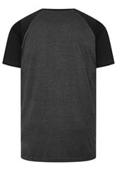 KAM Big & Tall Black 'Brooklyn' Raglan Tee | BadRhino 4