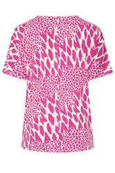 YOURS Plus Size Pink Abstract Pleat Front Top | yours Clothing 6