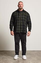 LYLE & SCOTT Big & Tall Black Check Shirt | BadRhino 1