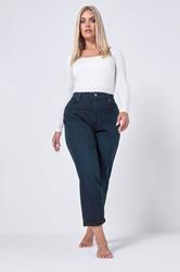 YOURS Plus Size Dark Blue Boyfriend Jeans | Yours Clothing 1