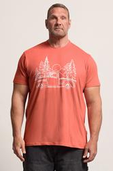 BadRhino Big & Tall Orange Pick Up Truck Graphic T-Shirt | BadRhino 3