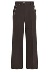 STAR Chocolate Brown Tailored Wide Leg Trousers