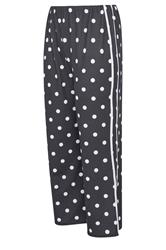 LIMITED COLLECTION Curve Black Polka Dot Side Stripe Trousers