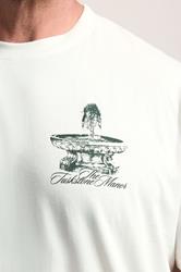 BadRhino Big & Tall White Extra Long 'The Tuskstone Manor' Graphic T-Shirt | BadRhino 5