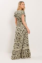 LTS Tall Women's Green Floral Button Maxi Dress | Long Tall Sally 4