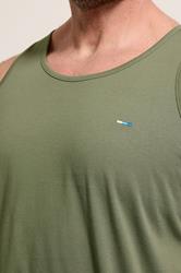 BadRhino Big & Tall 3 PACK Green/Blue/Brown Plain Vest Tops | BadRhino 7