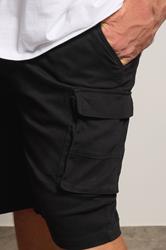 BadRhino Black Stretch Cargo Shorts | BadRhino 5