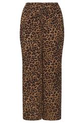 LIMITED COLLECTION Plus Size Brown Leopard Crinkle Trousers | Yours Clothing 5