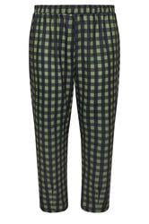LIMITED COLLECTION Curve Khaki Green Gingham Barrel Trousers