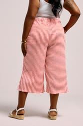 YOURS Plus Size Red Gingham Textured Midaxi Culottes | Yours Clothing 4
