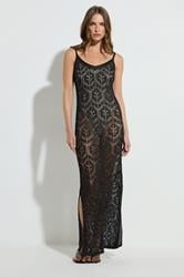 STAR Black Crochet Sequin Maxi Dress | StarByJM 2