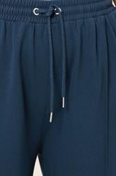 YOURS Plus Size Navy Blue Wide Leg Joggers | Yours Clothing 4