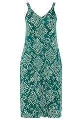 YOURS Curve Blue Abstract Print Throw On Midaxi Dress