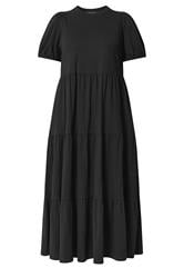 YOURS Curve Black Puff Sleeve Dress
